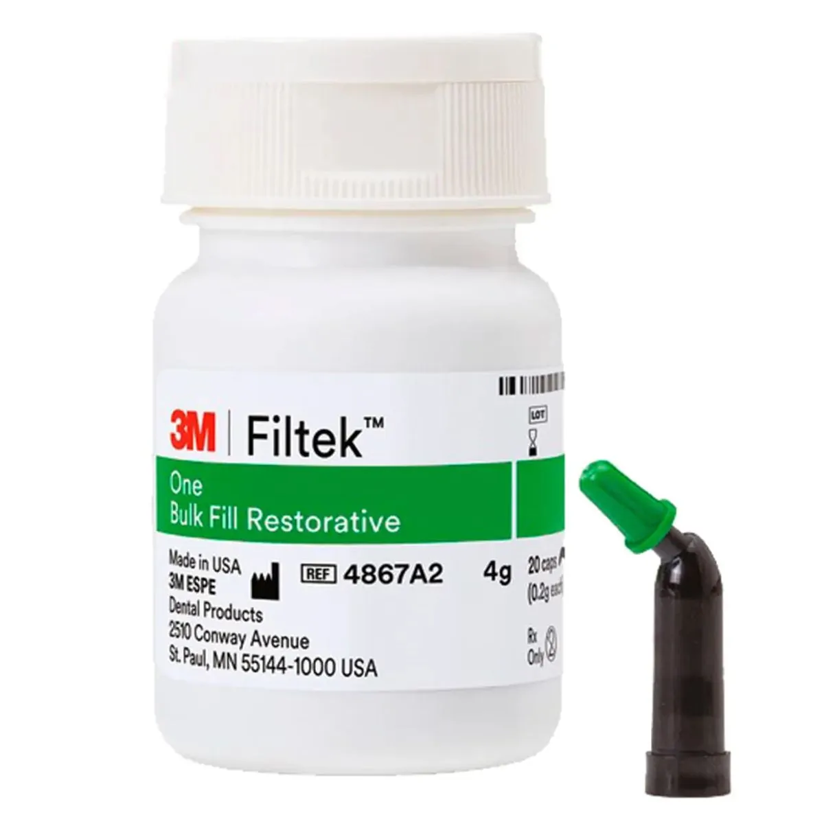 Resina Filtek One Bulk Fill Capsula A3 com 20 capsulas - 3M