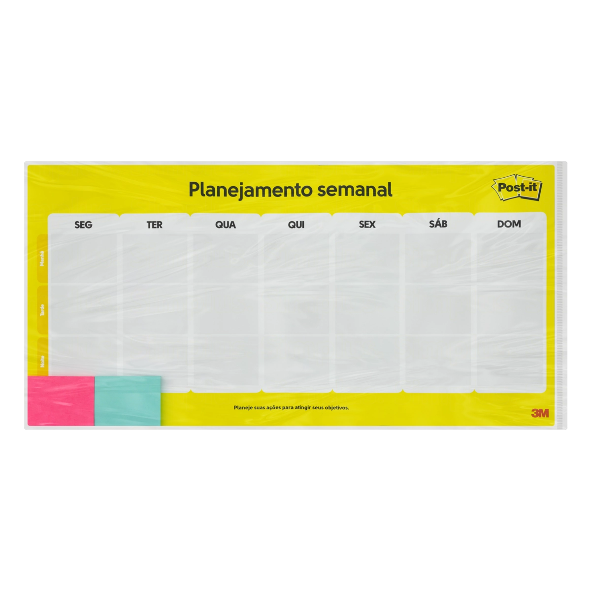 Kit 1 Calendário De Planejamento Semanal 2 Blocos Post It