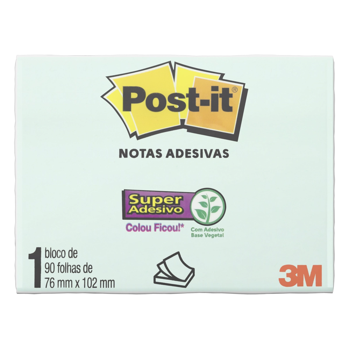 POST-IT Menta 76MM X 102MM 90 Folhas 3M