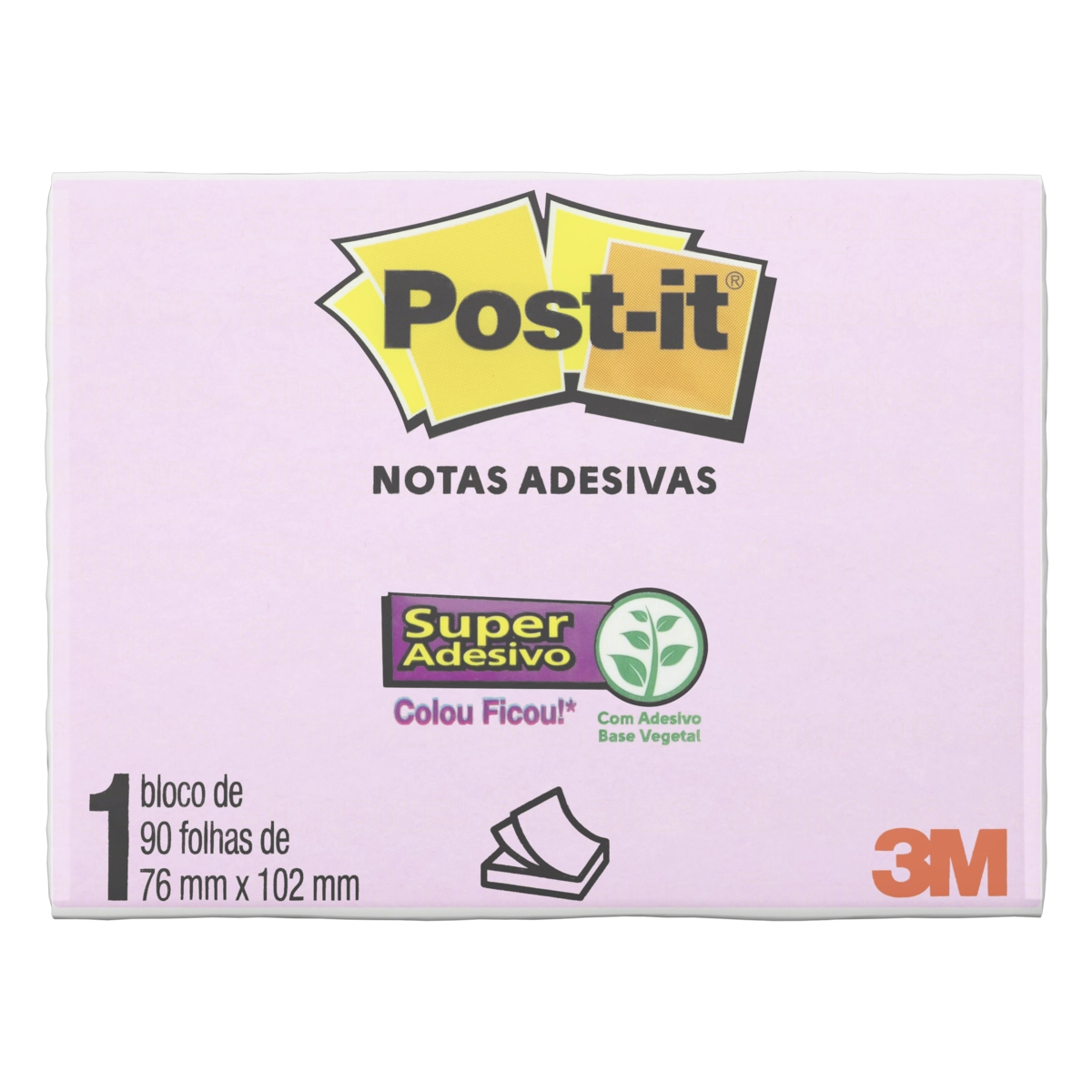 POST-IT Rosa Milenio 76MM X 102MM 90 Folhas 3M