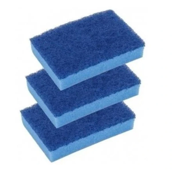 Kit Com 3 Esponja Azul Nao Risca Limpeza Delicada Scotch-brite