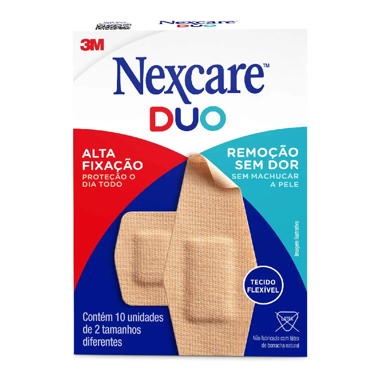 Curativo Tamanhos Diferentes Nexcare Duo Caixa 10 Unidades