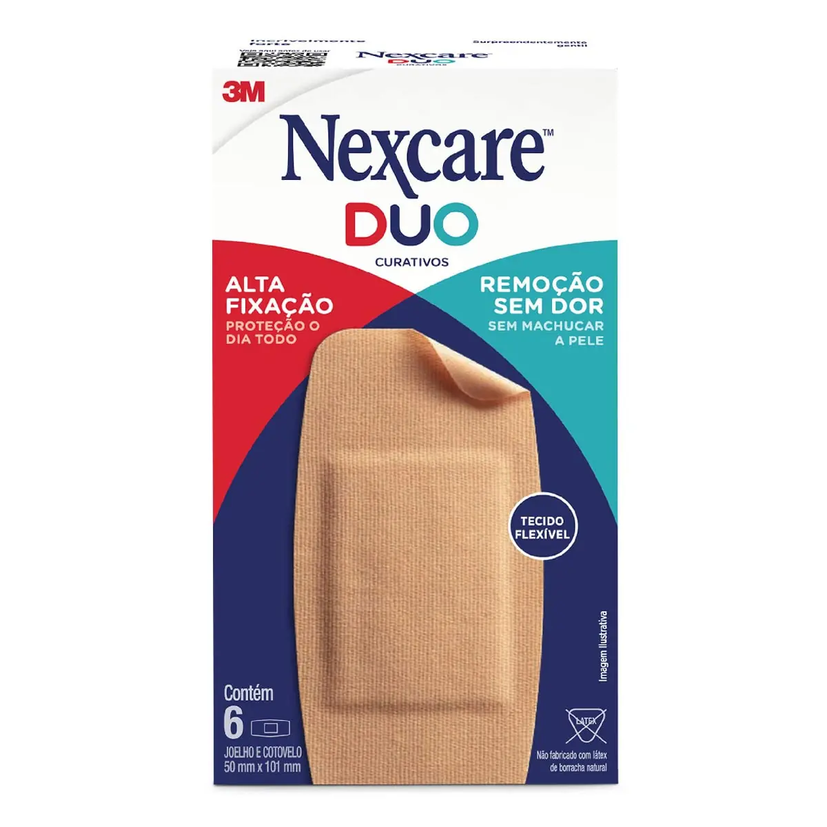 Nexcare Duo Joelho e Cotovelo Caixa 6 Unidades
