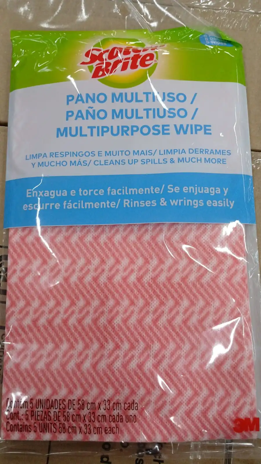 Pano Multiuso Rosa Scotch Brite 5 Unidades