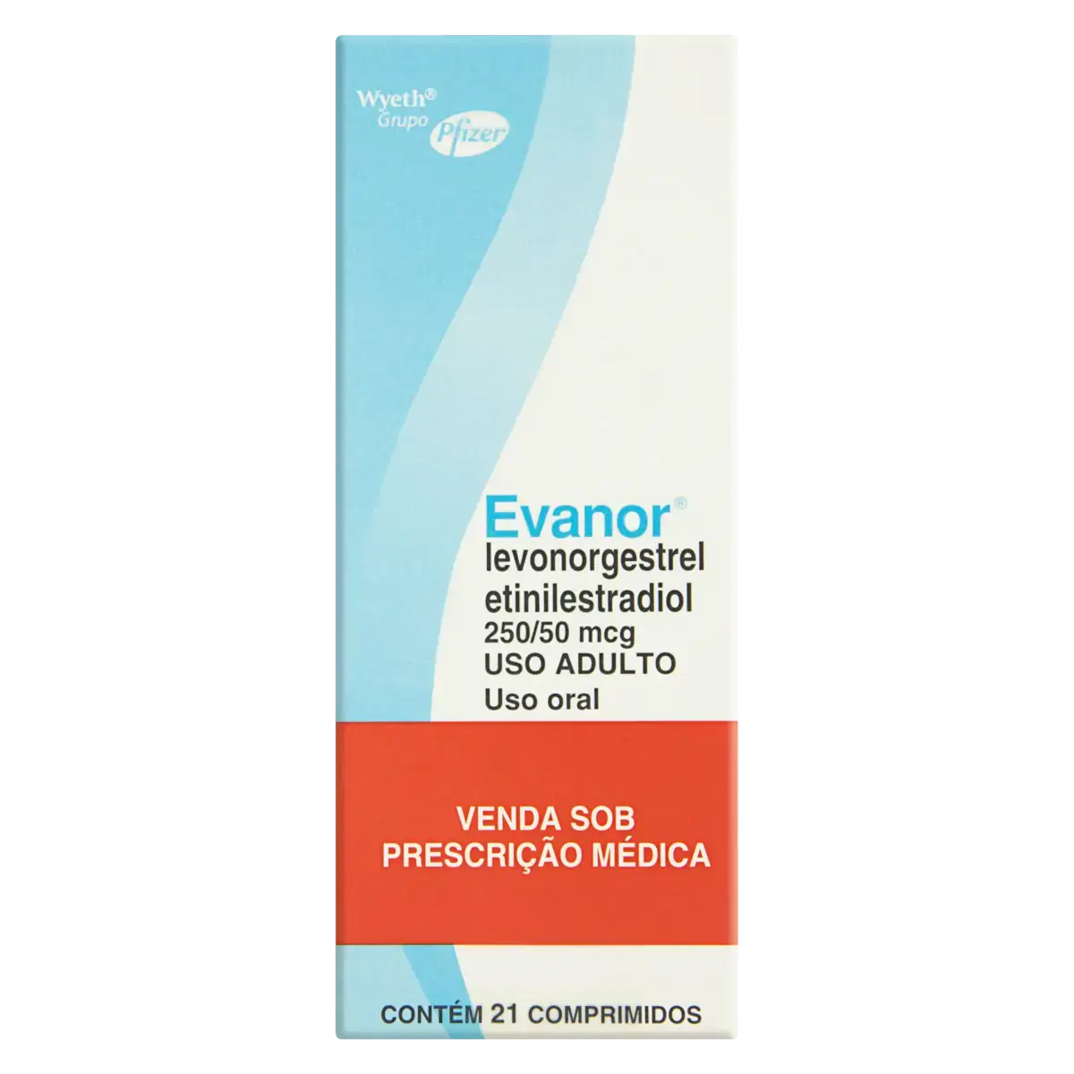 Evanor Wyeth Caixa 21 Comprimidos