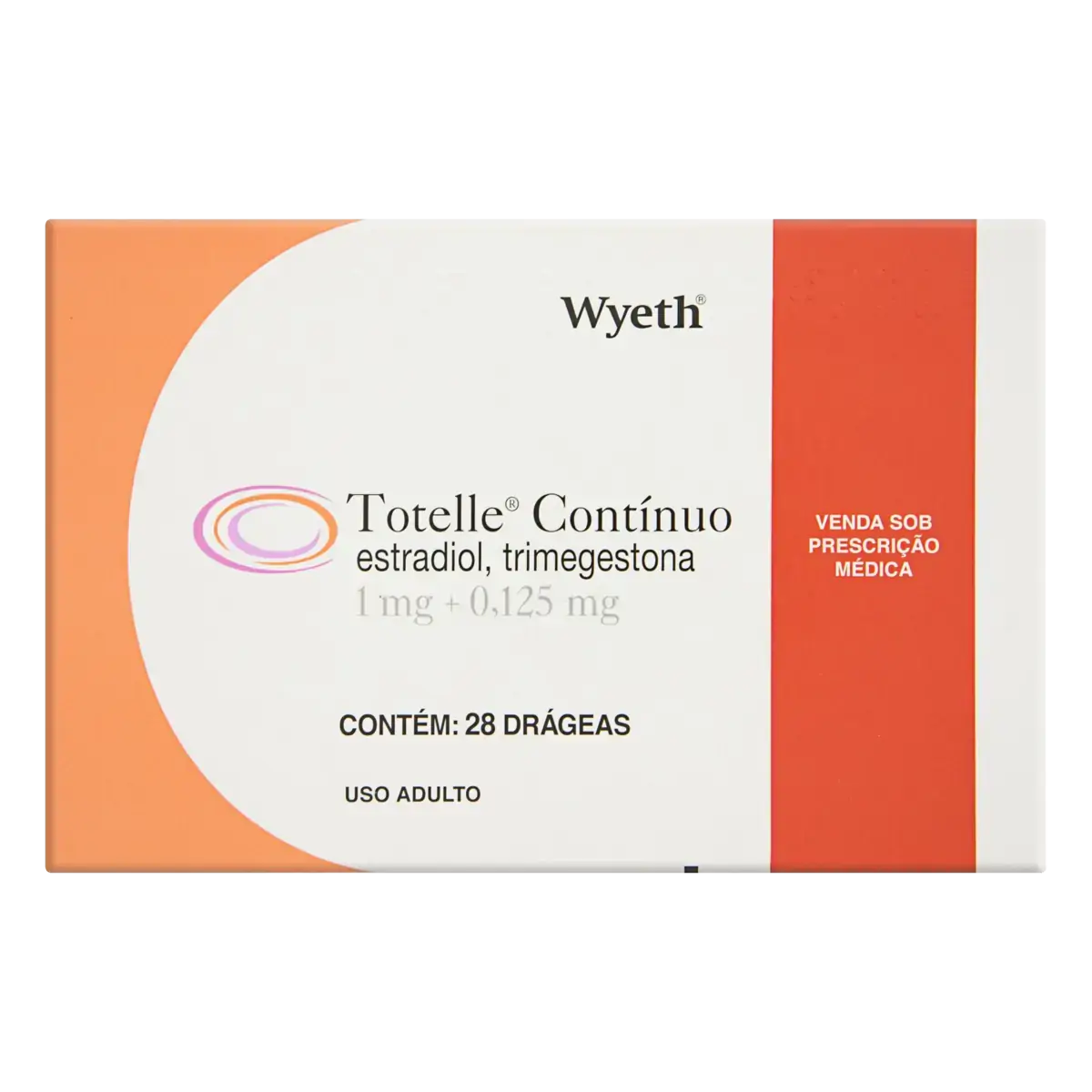 Totelle Contínuo Wyeth Caixa 28 Drágeas