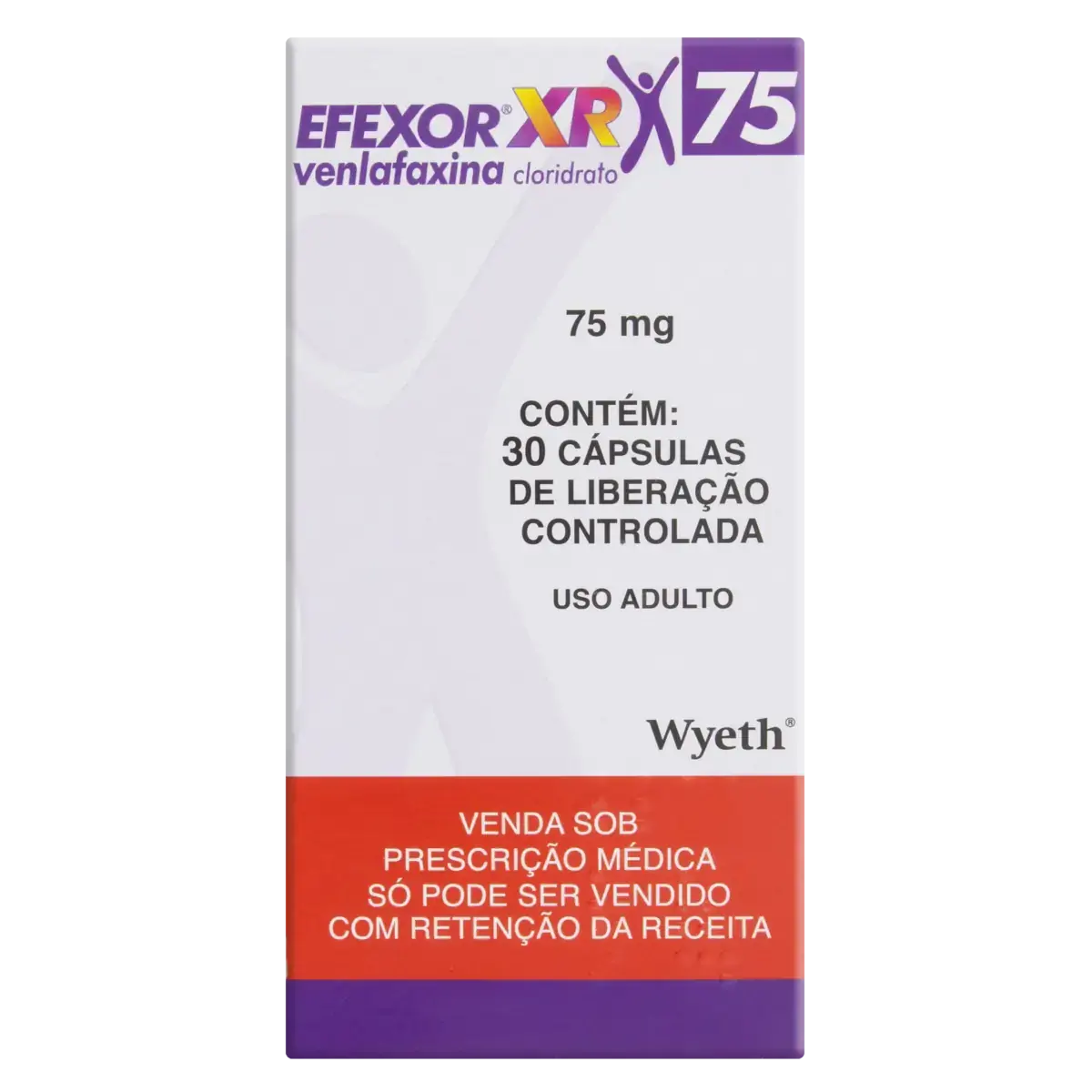 Efexor Xr 75mg Wyeth Caixa 30 Cápsulas
