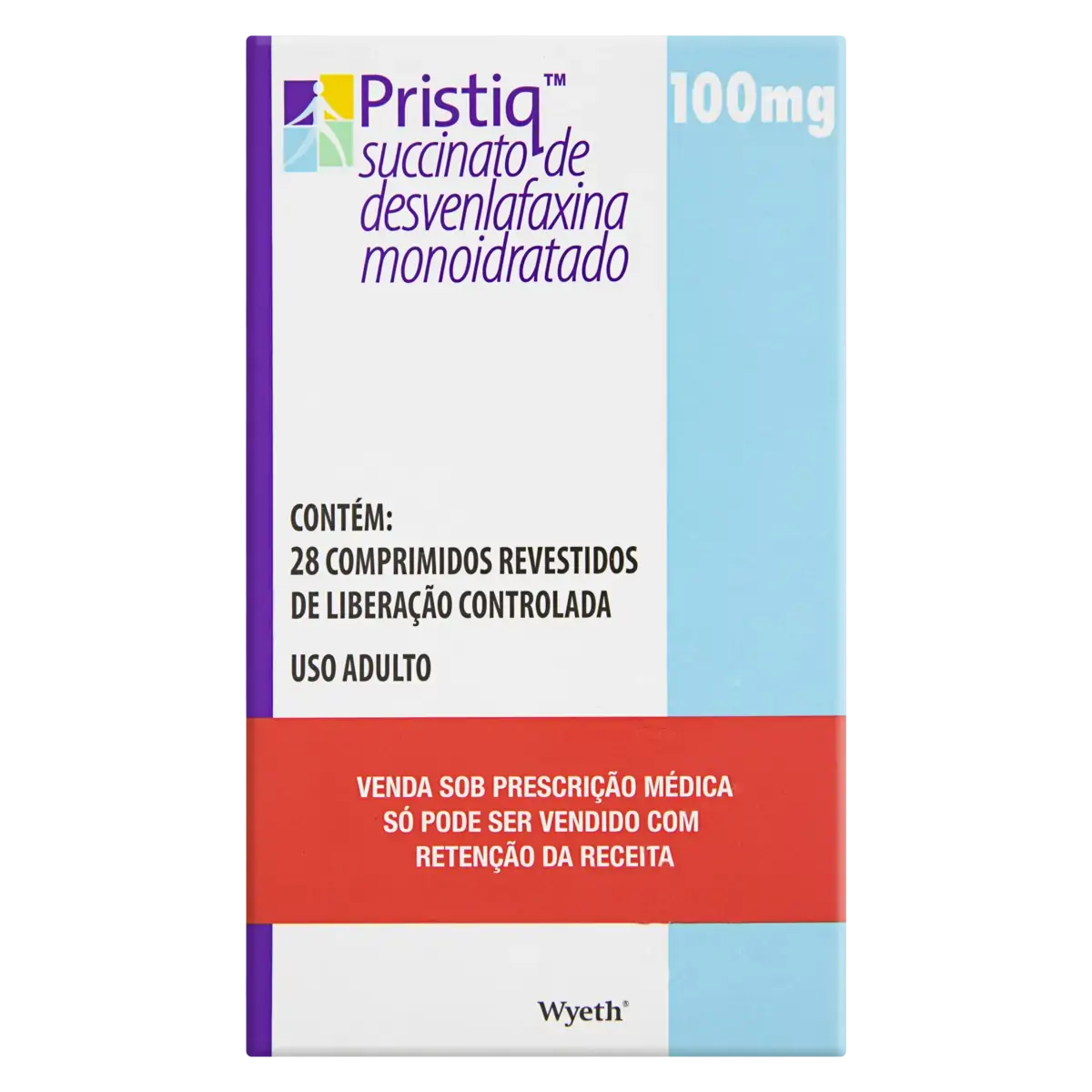Pristiq 100mg Wyeth Caixa 28 Comprimidos Revestidos