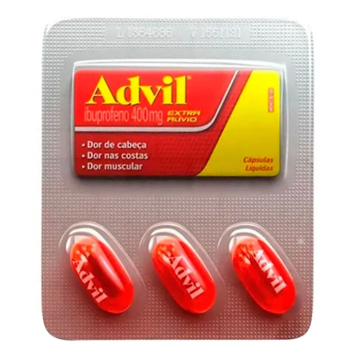 Advil 400mg Caixa 60 Cápsulas Líquidas