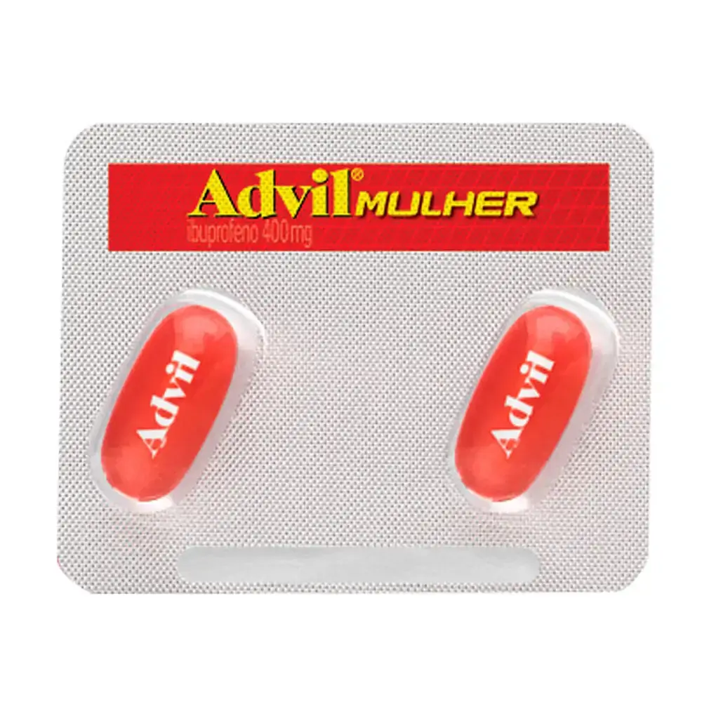 Ibuprofeno 400mg Advil Mulher Caixa 36 Cápsulas Líquidas