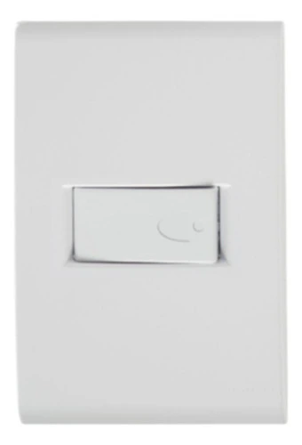 Conjunto 4x2 1 Interruptor Pulsador Campainha Liz Tramontina Branco