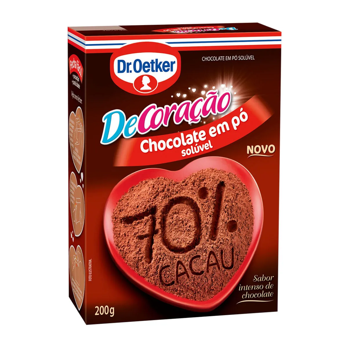 Chocolate em Pó Solúvel Cacau Dr. OETKER Caixa 200g