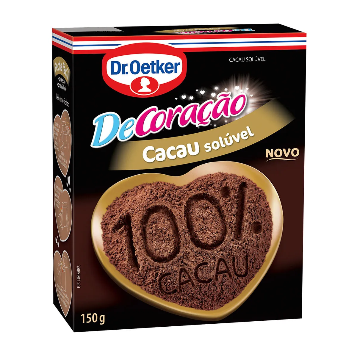 Achocolatado Em Pó 100 Cacau 150g Dr Oetker