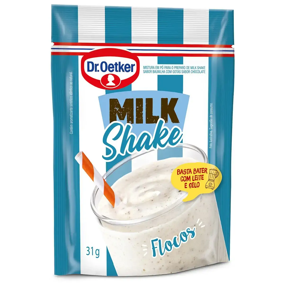 Milk Shake Sabor Flocos Dr. Oetker 30g