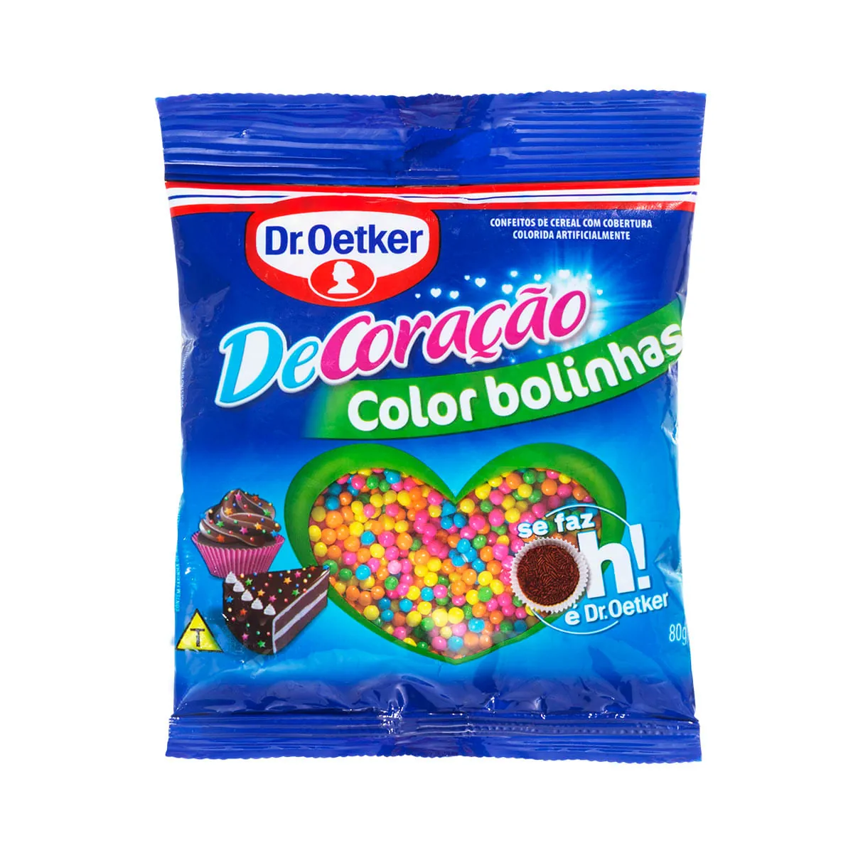 Confeitos Color Bolinhas Decor Festa Dr. OETKER Pacote 80g