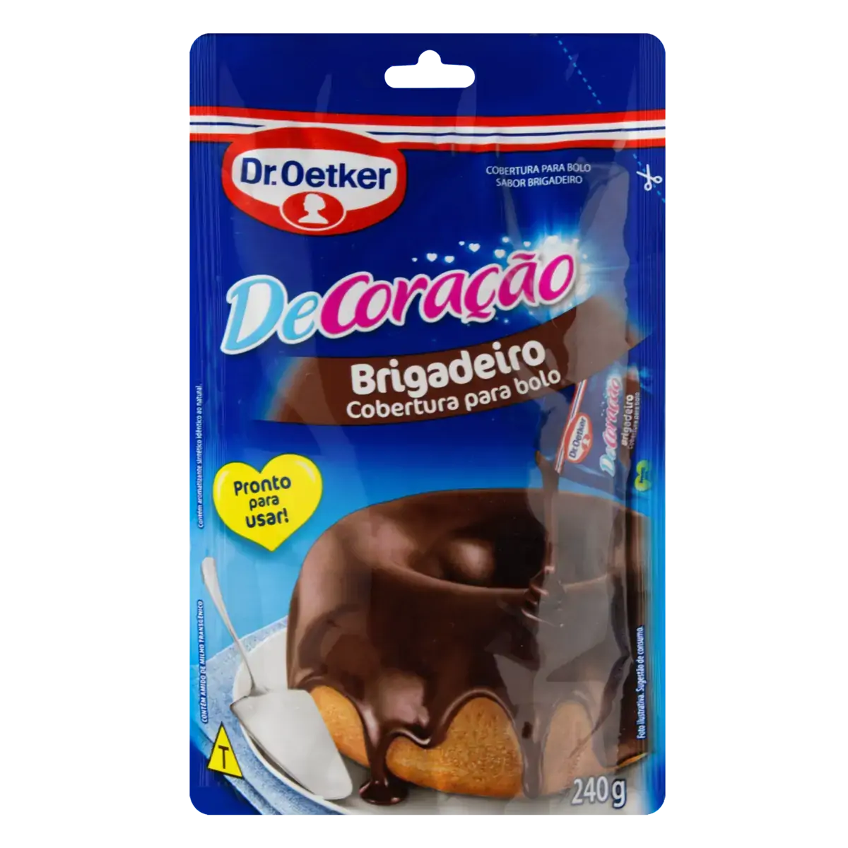 Cobertura Para Bolo Brigadeiro Dr. Oetker Decoração Sachê 240g