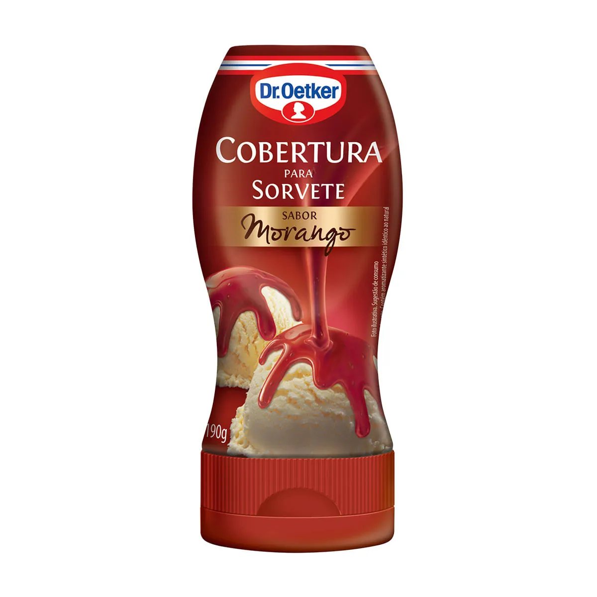 Cobertura de Morango para Sorvete OETKER 190g