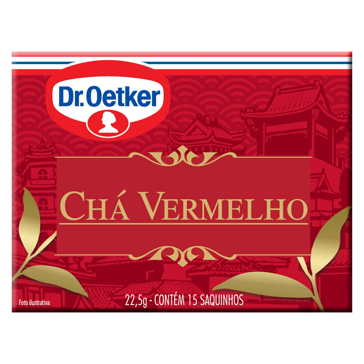 Cha Oetker 15saq 22,5g Vermelho