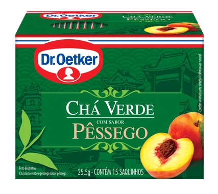 Cha Verde Pessego Dr Oetker