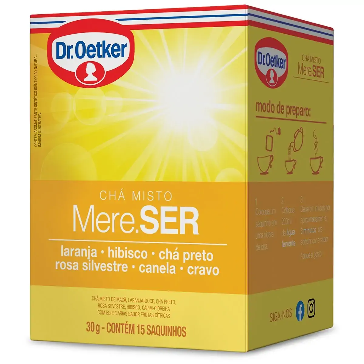 Chá Misto Dr. OETKER 30g com 15 Saquinhos