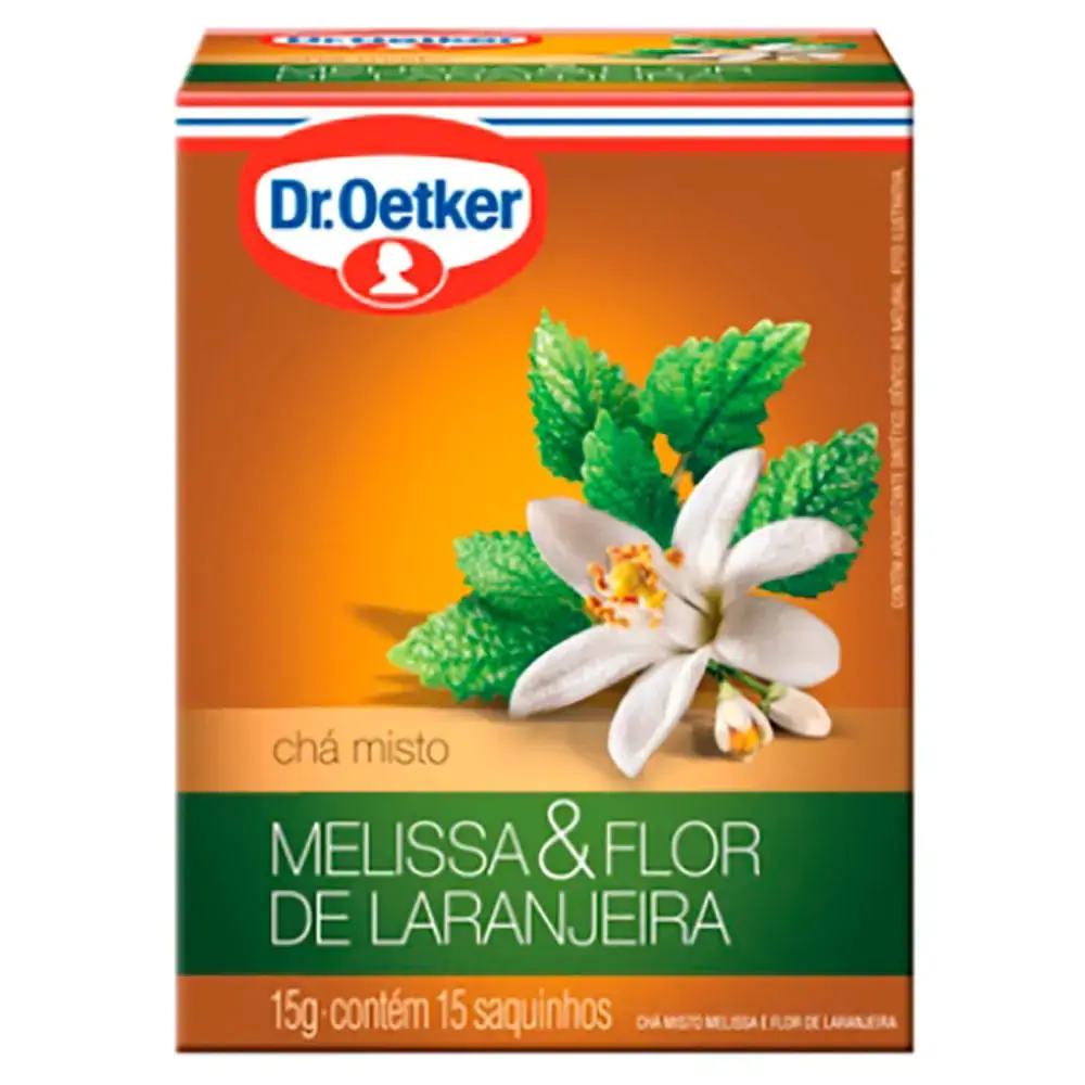 Cha Oetker Melissa Flor Laranja C/15 Saq