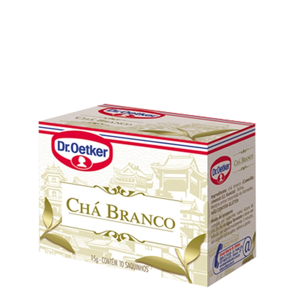 Chá Branco Dr. Oetker Caixa 22,5g 15 Unidades