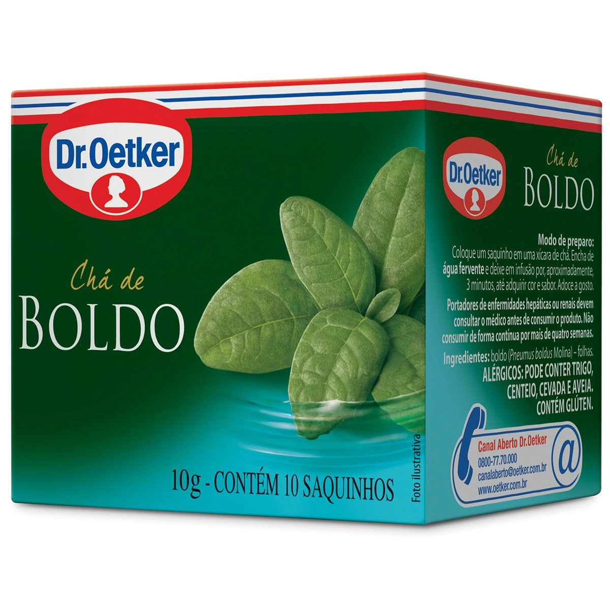 Chá de Boldo Dr. OETKER Caixa 10g com 10 Saquinhos