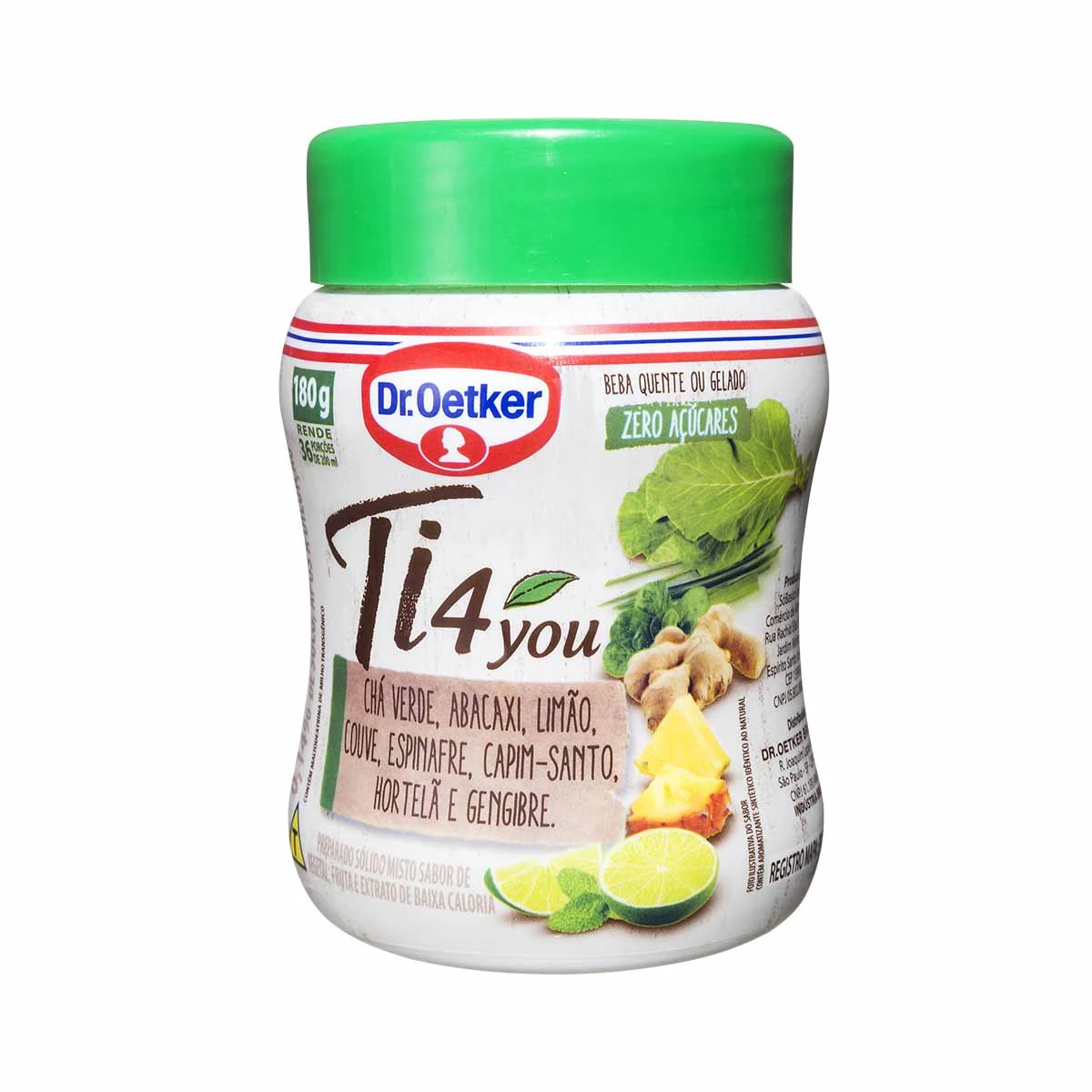 Chá Verde Sabor Abacaxi com Limão Ti4You Dr. Oetker 180g