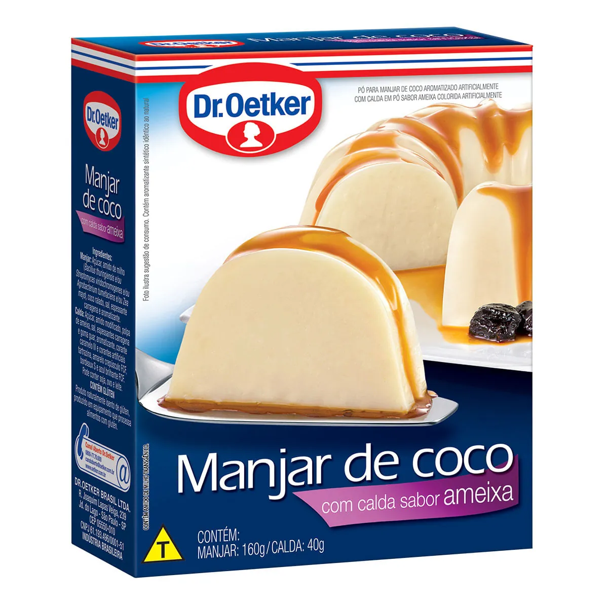 Pó para Manjar de Coco com Calda de Ameixa Dr. OETKER Caixa 200g