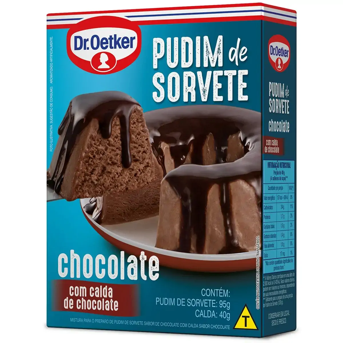 Pudim de Sorvete Sabor Chocolate Dr. Oetker 50g