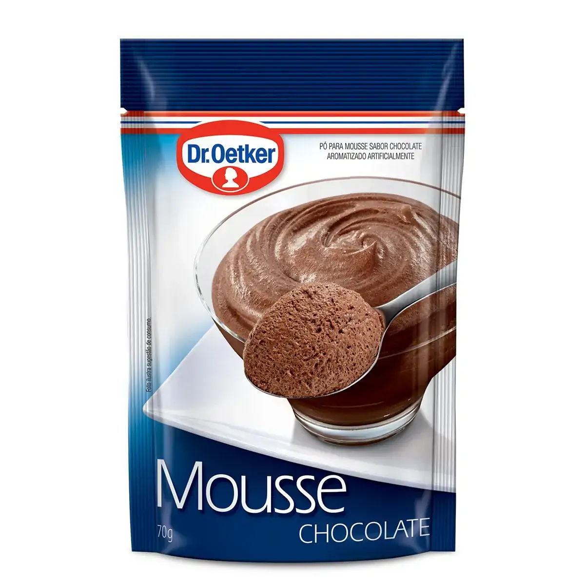 Pó para Mousse Sabor Chocolate Dr. OETKER Caixa 70g