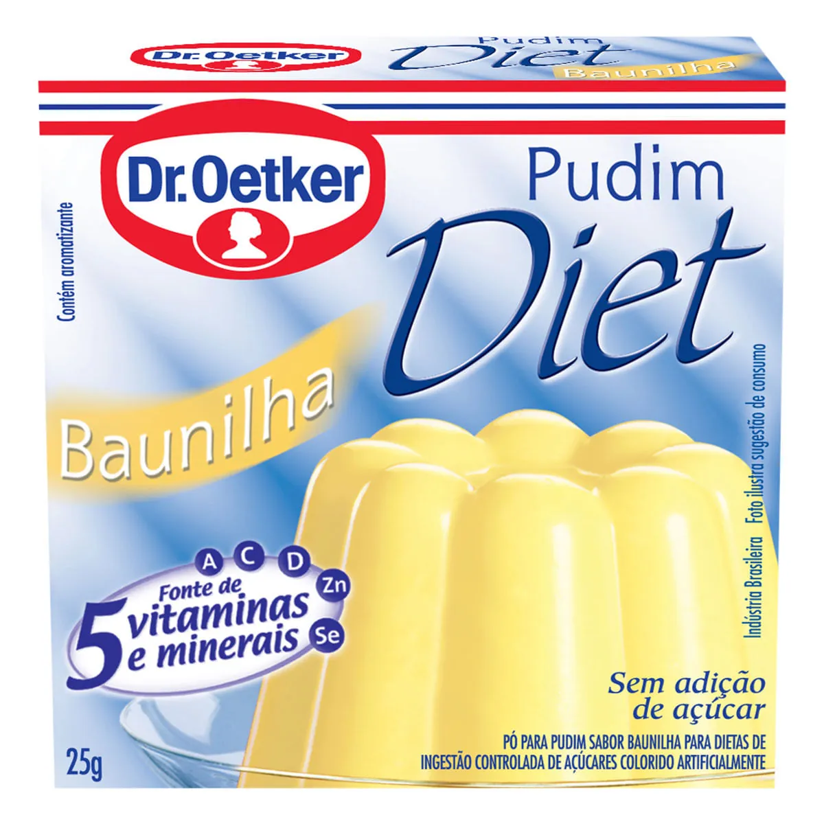 Pó para Pudim Diet Sabor Baunilha Dr. OETKER Caixa 25g