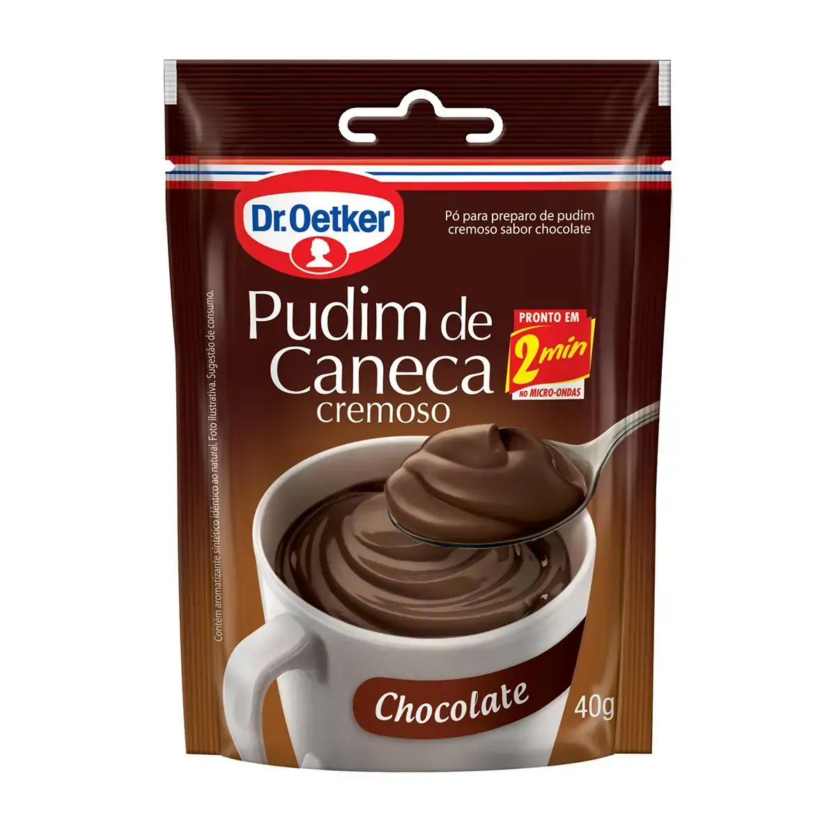 Mistura em Pó Para Pudim de Caneca Cremoso Sabor Chocolate DR.OETKER 40g