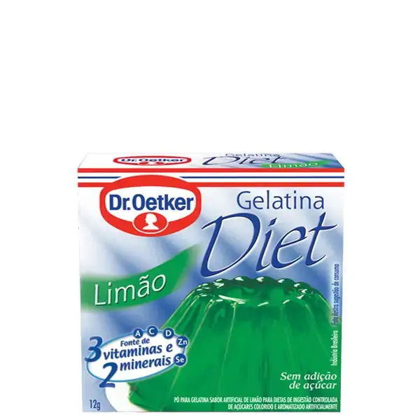 Gelatina Sabor Limão Diet Dr. Oetker 12g