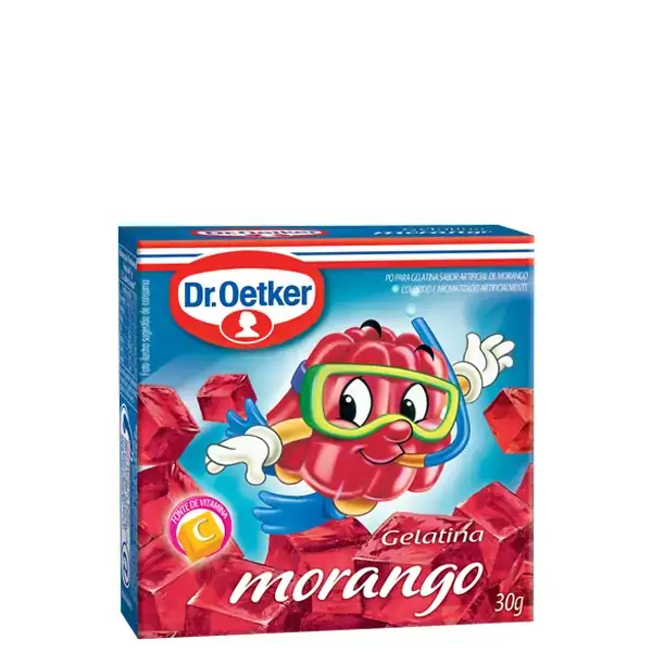Gelatina Sabor Morango Dr. Oetker 30g