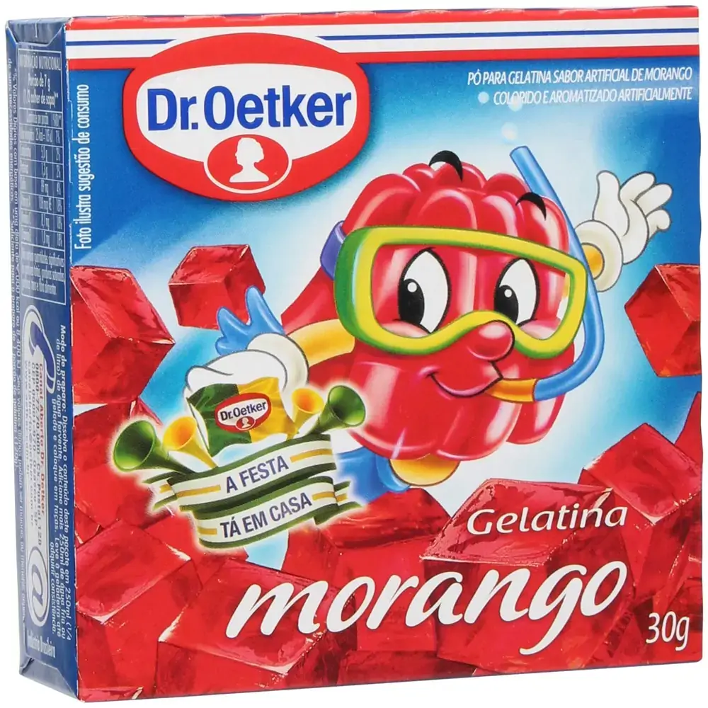 Gelatina Dr.oetker Morango