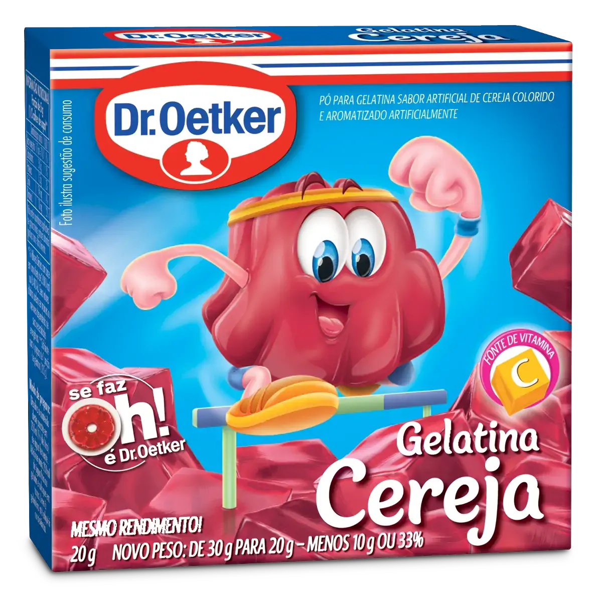 Gelatina Cristal Oetker Cereja Rs