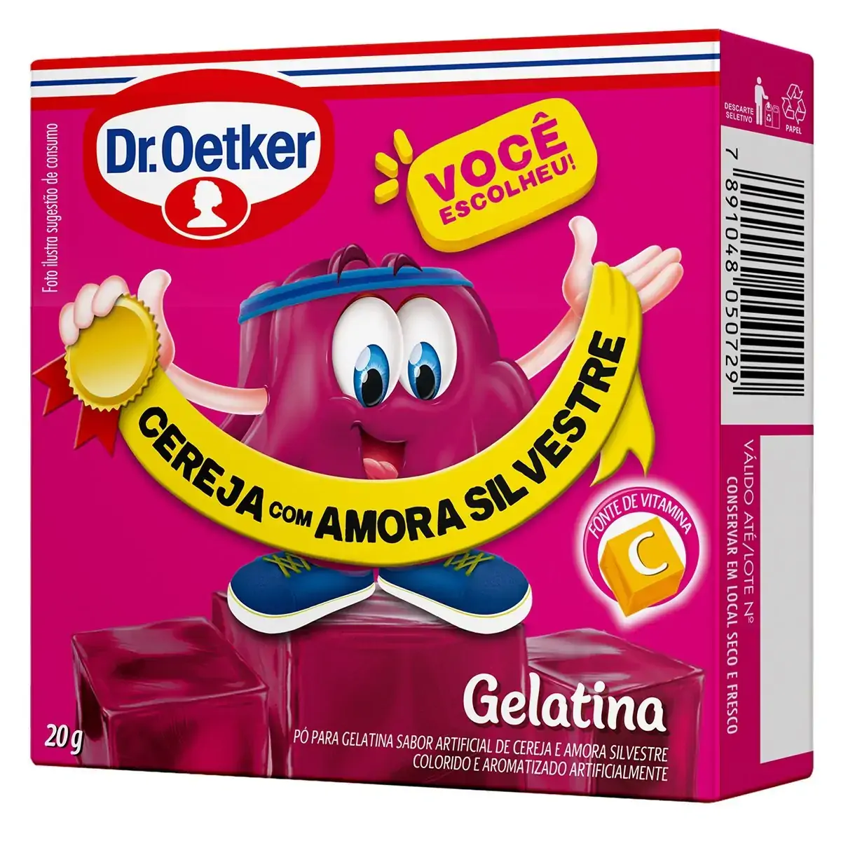Gelatina Cereja com Amora Silvestre DR.OETKER 20g