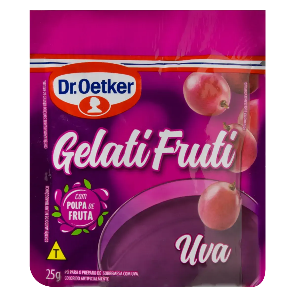 Sobremesa Pó Uva Dr. Oetker Gelatifruti Sachê 25g