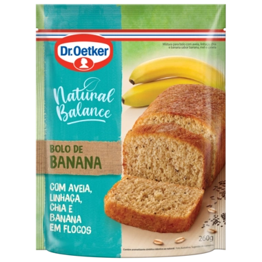 Mistura para Bolo Natural Balance Sabor Banana Dr. Oetker 400g