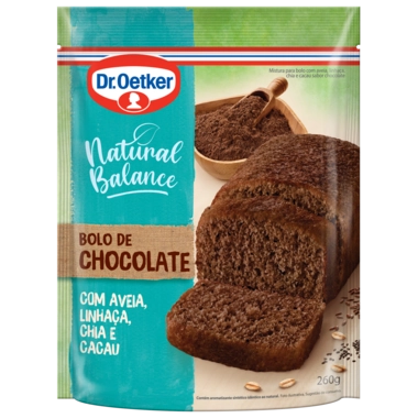 Mistura para Bolo Natural Balance Sabor Chocolate Dr. Oetker 400g