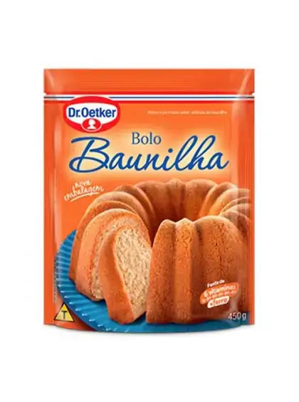 Mist.p/bolo Oetker Baunilha 450 Gr