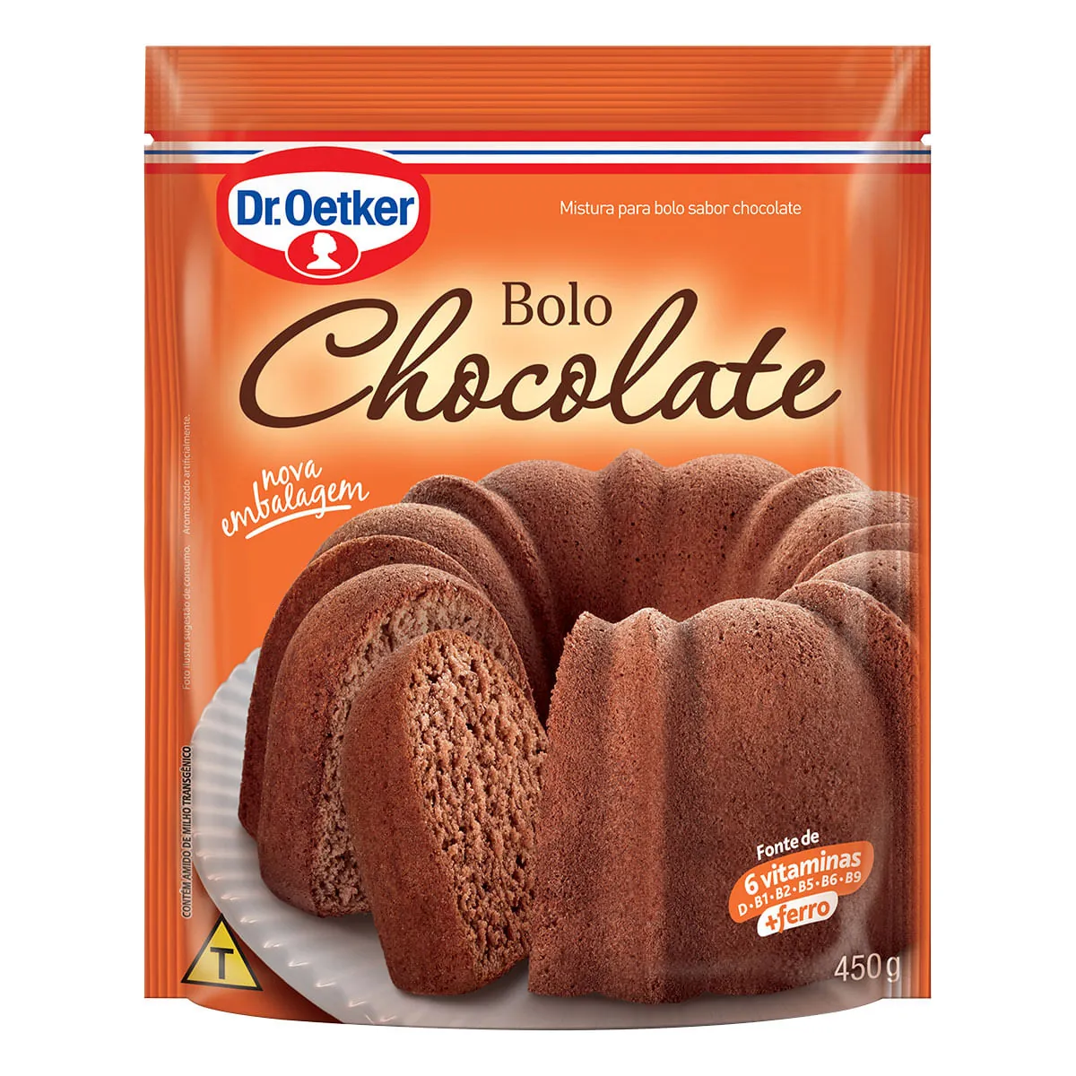 Mistura para Bolo de Chocolate Dr. OETKER Sachê 450g