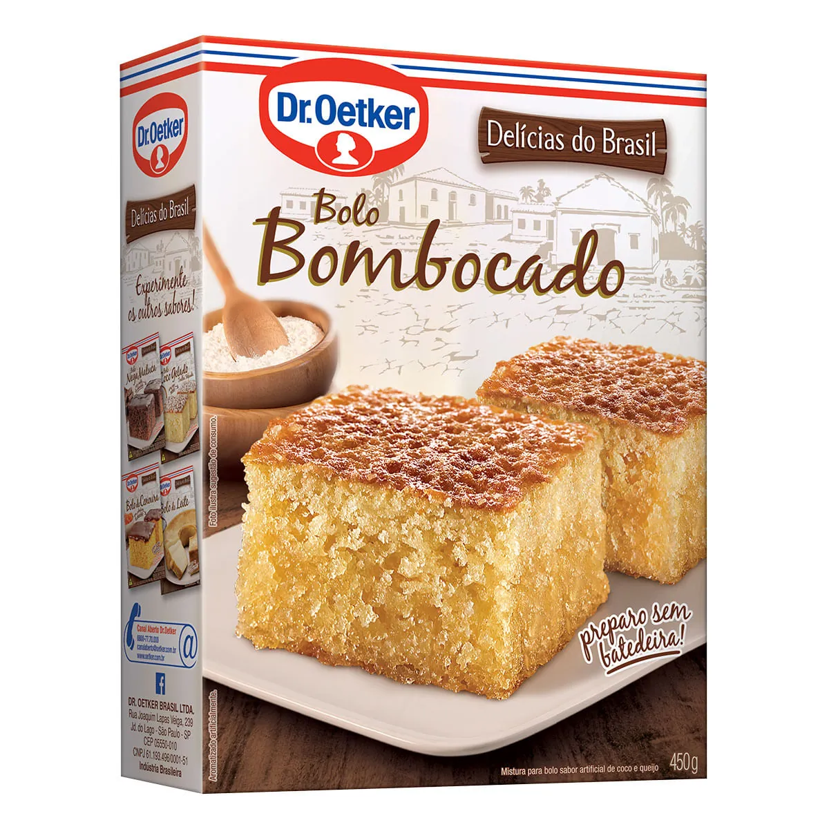Mistura Para Bolo Sabor Bombocado Dr. Oetker Caixa