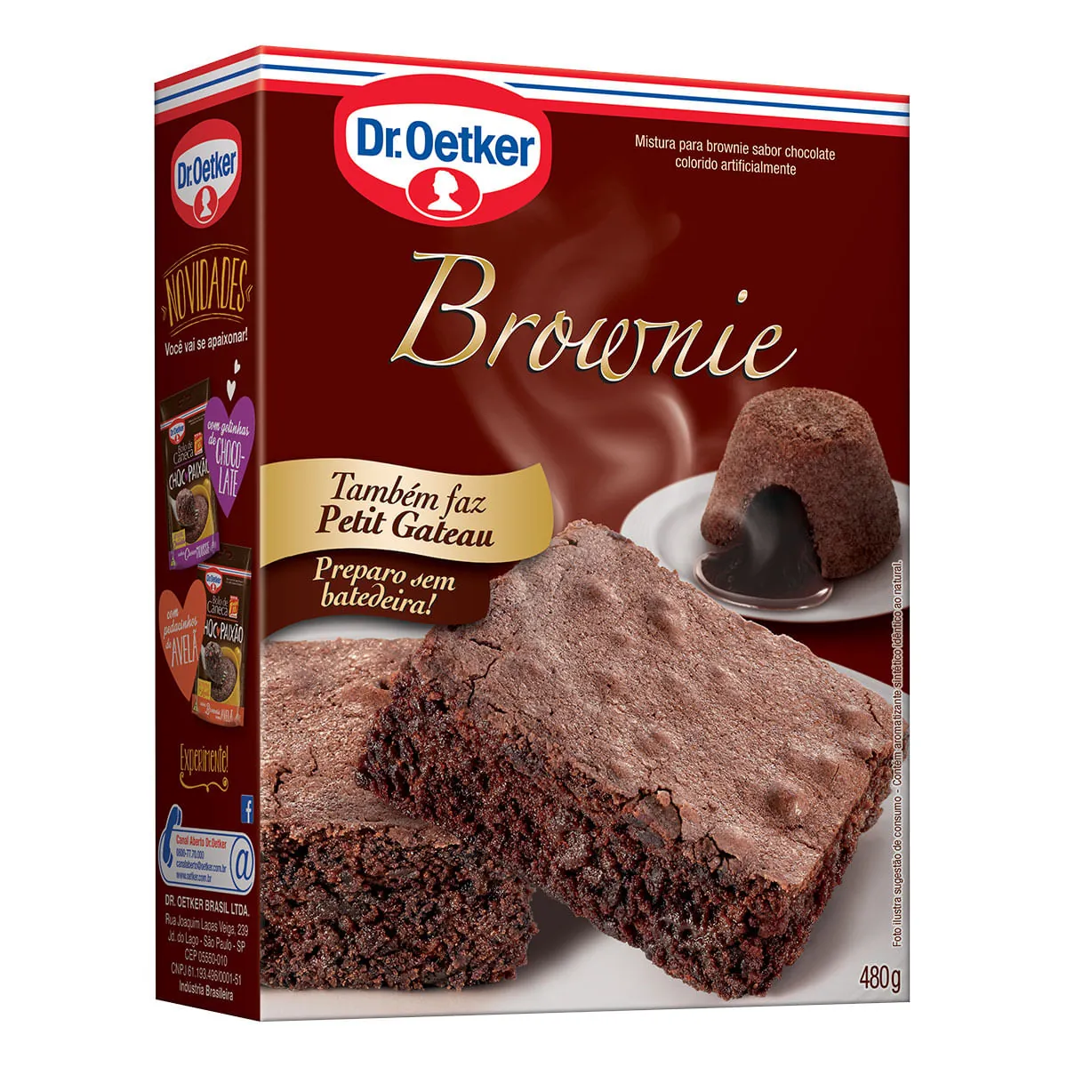 Mistura para Brownie Sabor Chocolate Dr. Oetker 480g