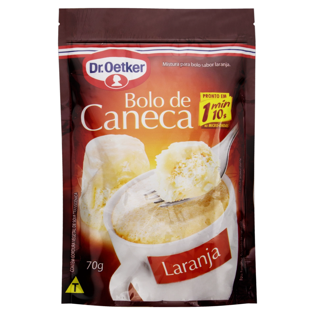 Mistura Para Bolo De Caneca Laranja Dr. Oetker Sachê 70g