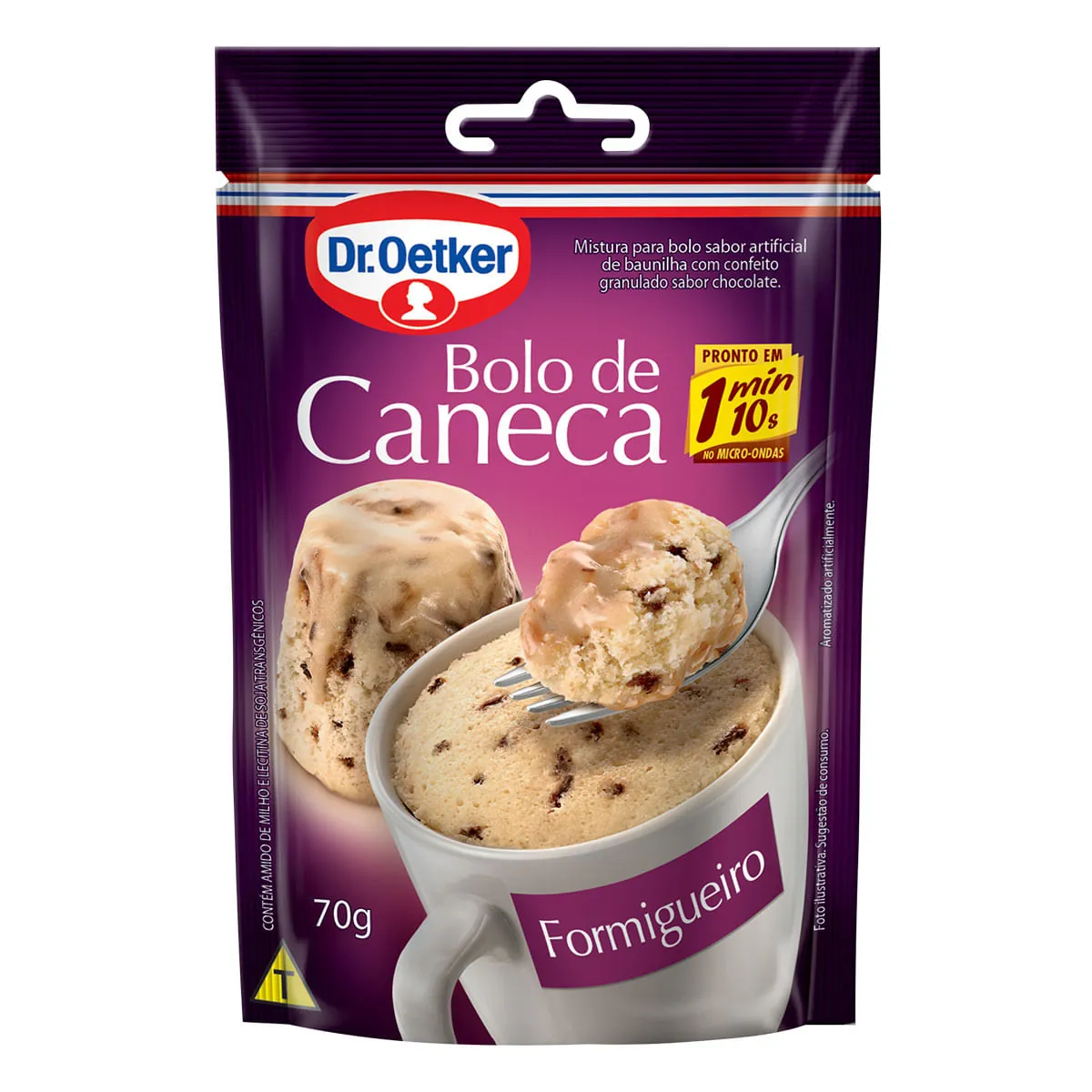 Mistura Para Bolo De Caneca Formigueiro Dr. Oetker Sachê 70g