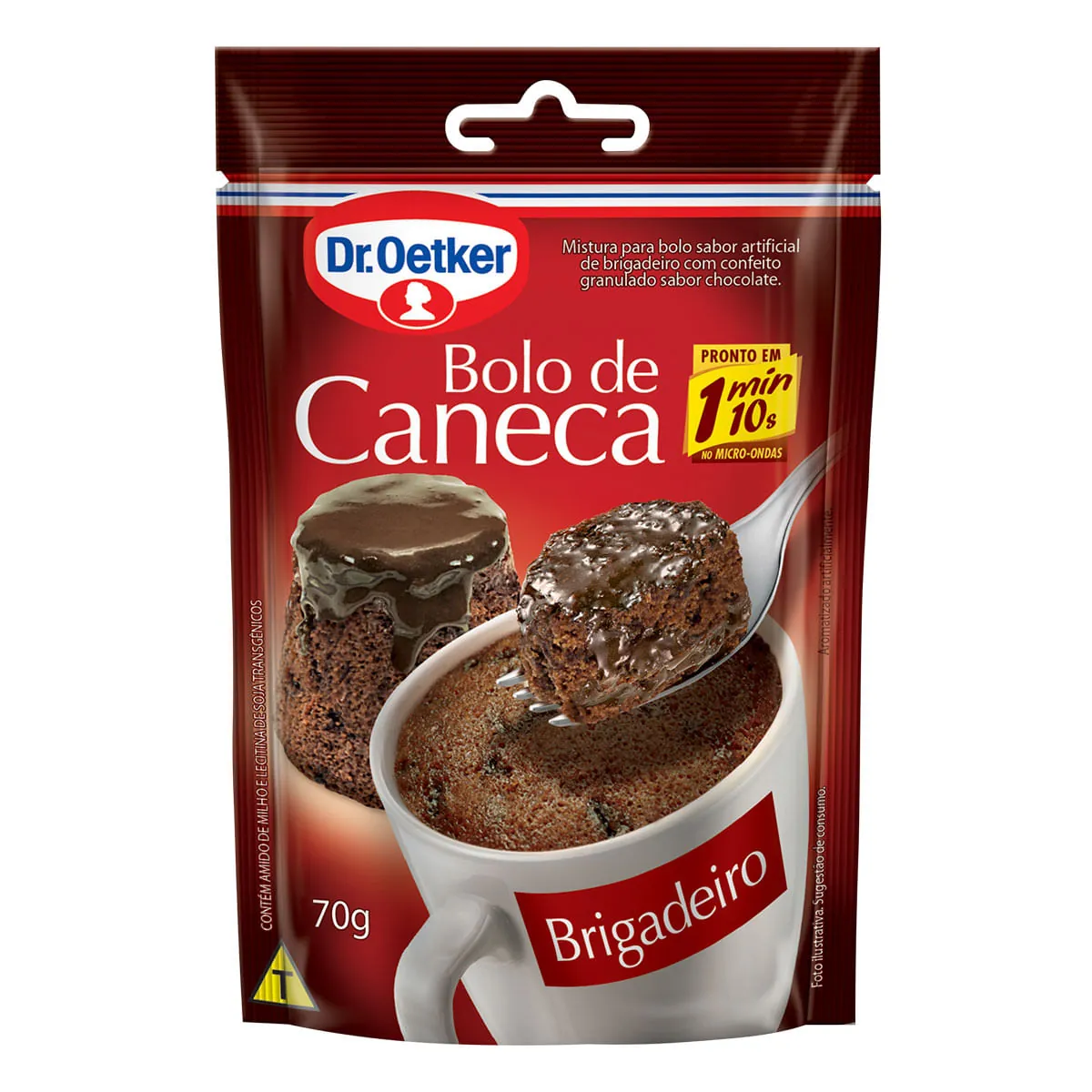 Mistura para Bolo de Caneca Sabor Brigadeiro Dr. OETKER 70g