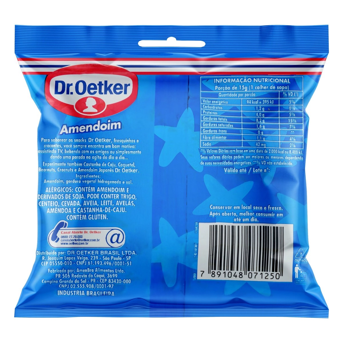 Amendoim Beernuts Oetker Pacote