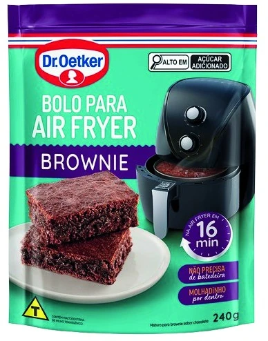 Mistura De Bolo Oetker Air Fryer 240g Brownie